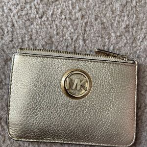 Gold Michael Kors Card Holder/Wallet